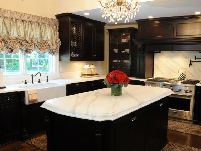 Residential Projects - Long Island Kitchen Design with Custom White Granite by RAI